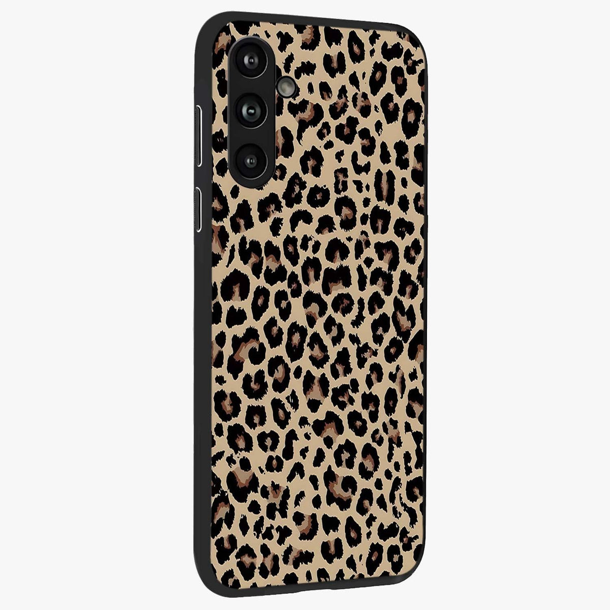 Savage Chic Pattern Glass Case upright view showcasing trendy decorative artwork with edgy fashion theme.