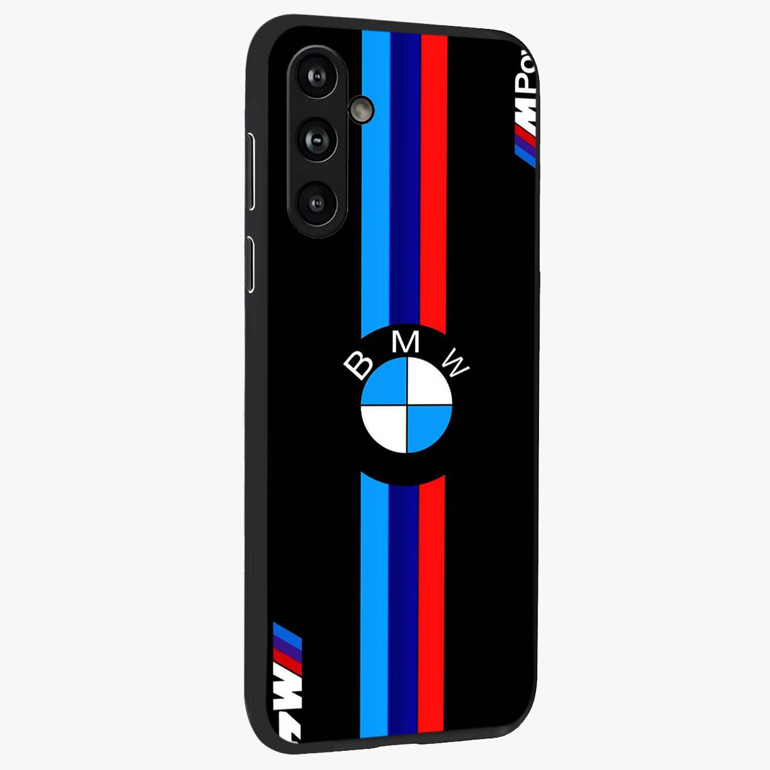 Turbo BMW Beast Glass Case upright view showcasing powerful car artwork with modern motorsport theme.