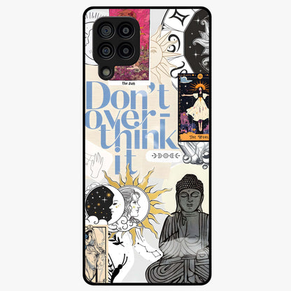 Ethereal Thoughts Glass Case showing flat back view with dreamy artistic artwork and glossy glass finish.