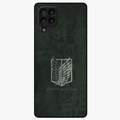 Wings Of Freedom Glass Case showing flat back view with symbolic wings artwork and glossy glass finish.