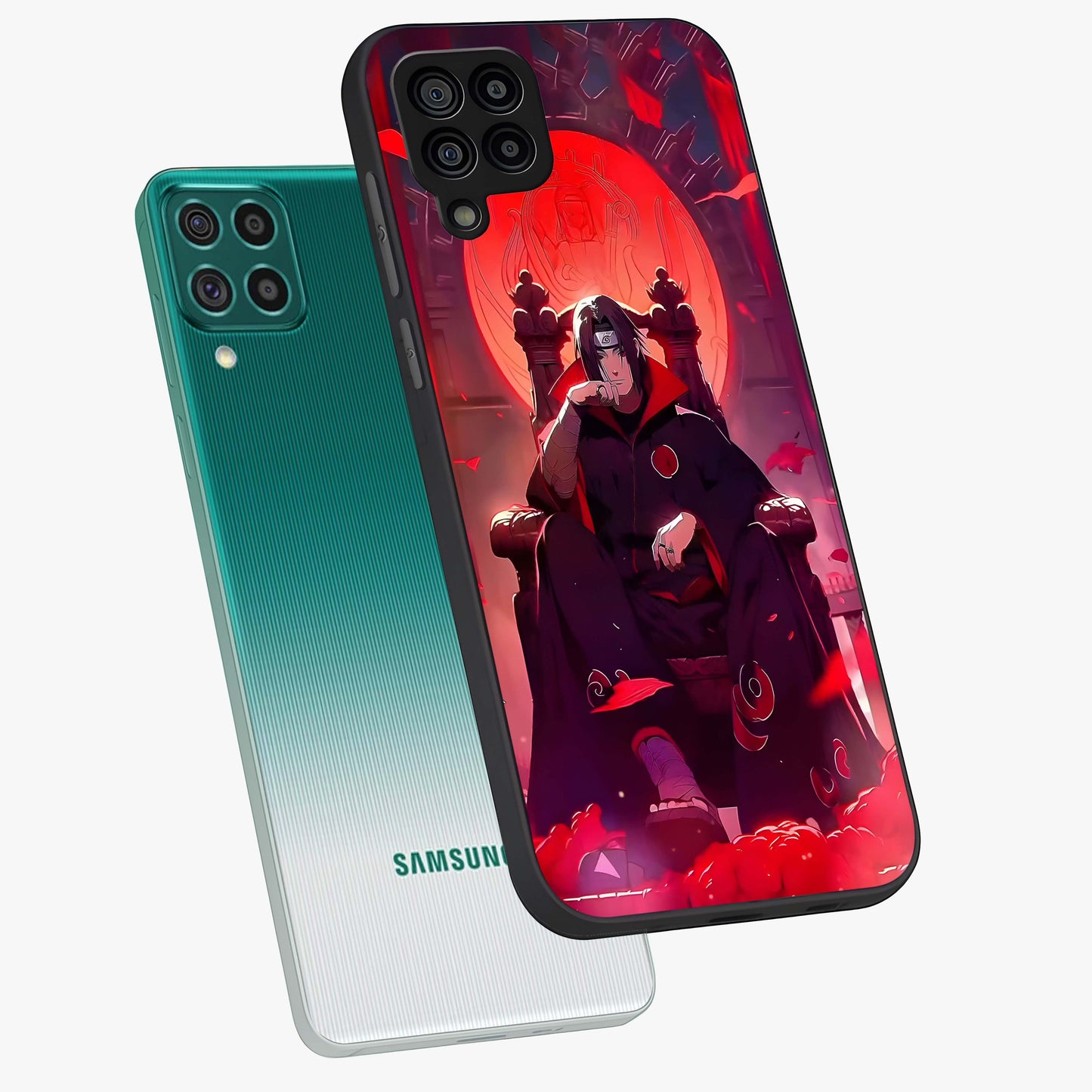 Blood Moon Sovereign Glass Case displayed in angled mockup highlighting dark celestial moon design and dramatic theme.