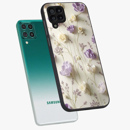 Lilac Breeze Harmony Glass Case displayed in angled mockup highlighting calm lilac breeze design with soothing aesthetic style.