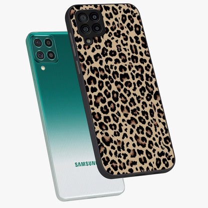 Savage Chic Pattern Glass Case displayed in angled mockup highlighting bold fashion inspired design with chic aesthetic.