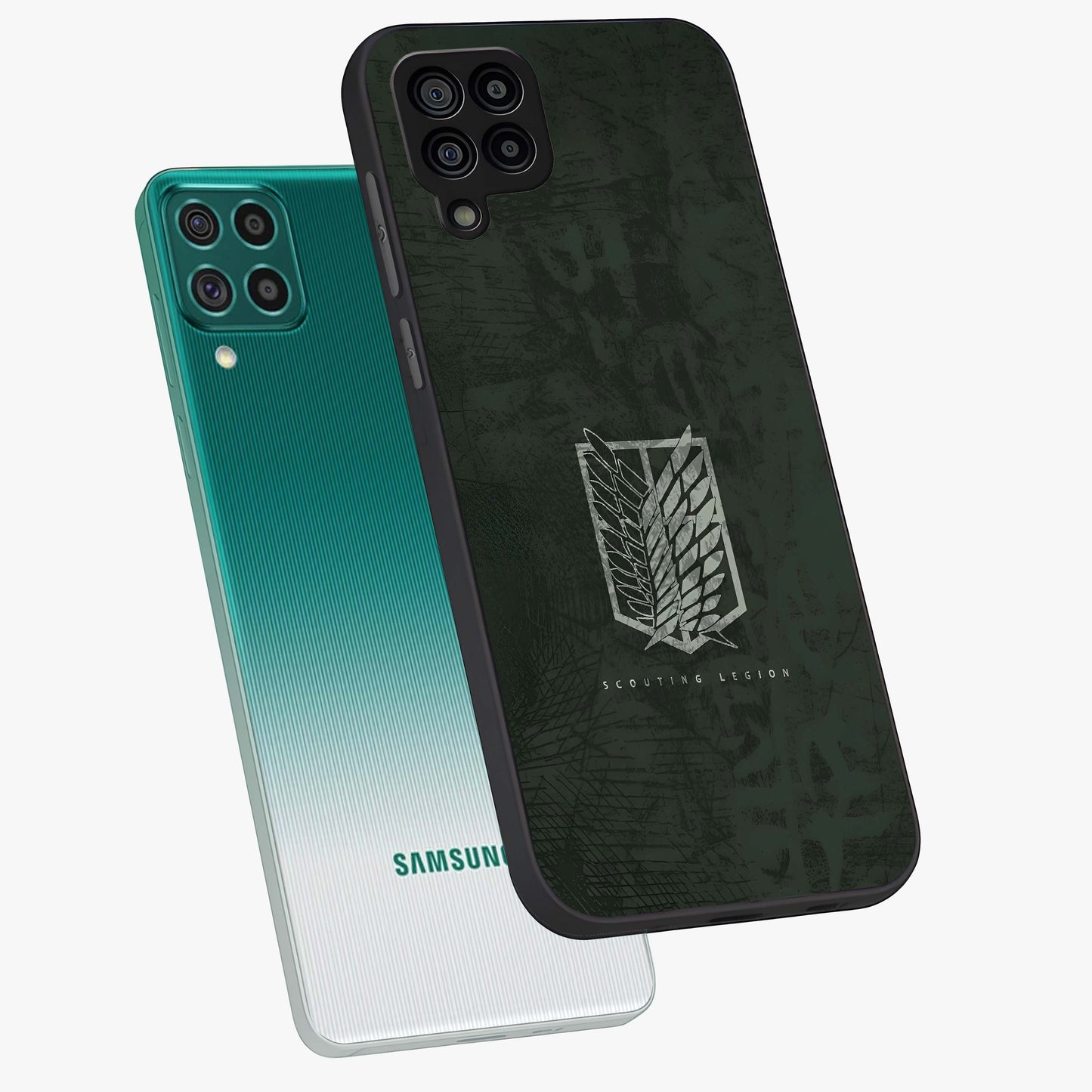 Wings Of Freedom Glass Case displayed in angled mockup highlighting graceful wing design with inspirational aesthetic.