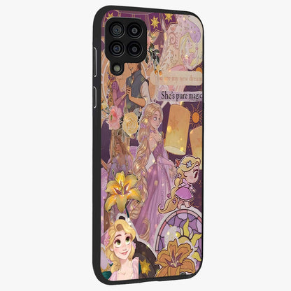 Magical Tangled Dream Glass Case upright view showcasing enchanting artistic artwork with dreamy fantasy theme.