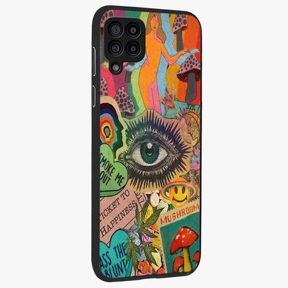 Mystic Eye Wonderland Glass Case upright view showcasing symbolic eye artwork with mysterious fantasy theme.