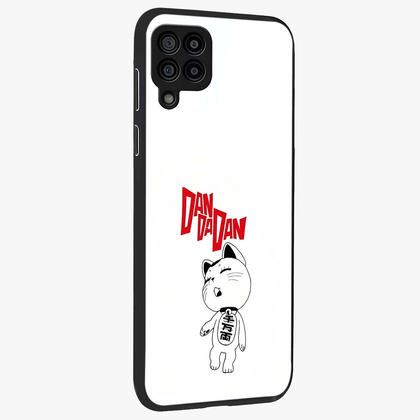 Playful Spirit Charm Glass Case upright view showcasing vibrant charm artwork with fun artistic theme.