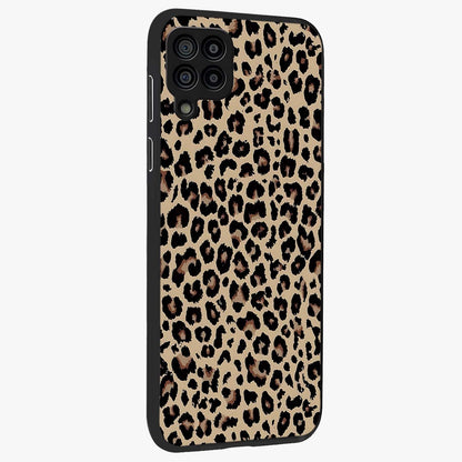Savage Chic Pattern Glass Case upright view showcasing trendy decorative artwork with edgy fashion theme.