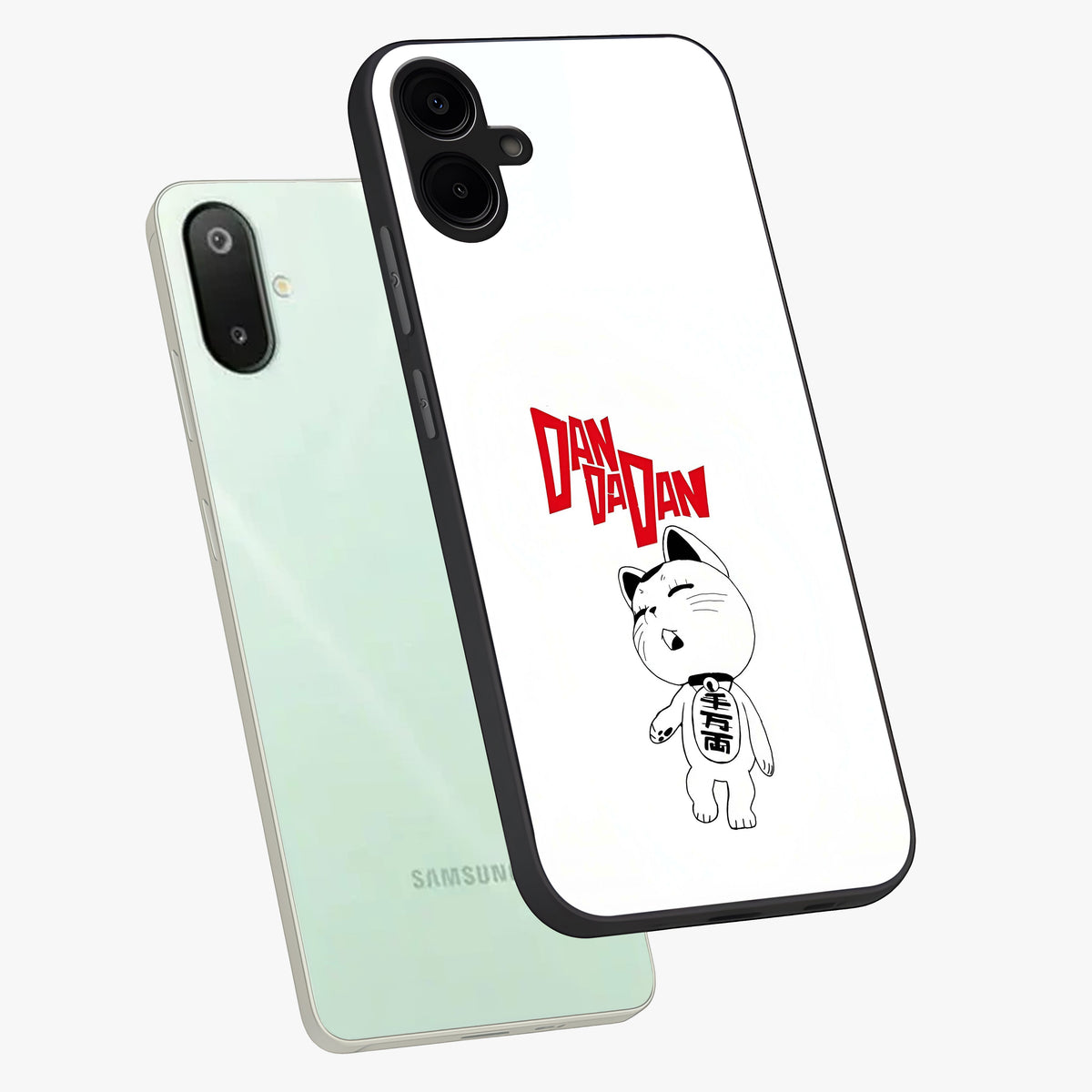 Playful Spirit Charm Glass Case displayed in angled mockup highlighting lively decorative design with playful aesthetic style.