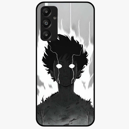 Awakened Inner Rage Glass Case showing flat back view with intense artistic artwork and glossy glass finish.