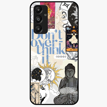 Ethereal Thoughts Glass Case showing flat back view with dreamy artistic artwork and glossy glass finish.