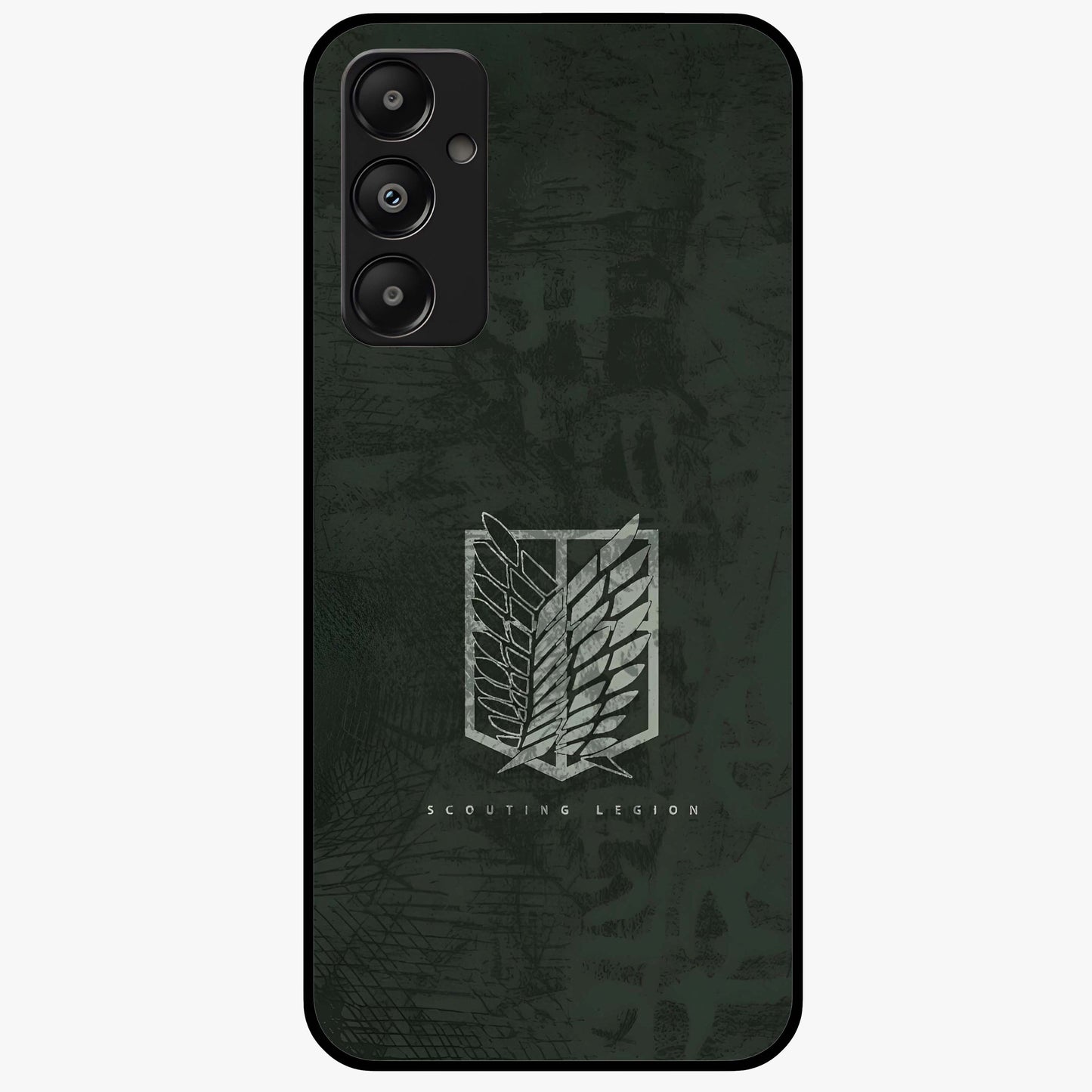 Wings Of Freedom Glass Case showing flat back view with symbolic wings artwork and glossy glass finish.