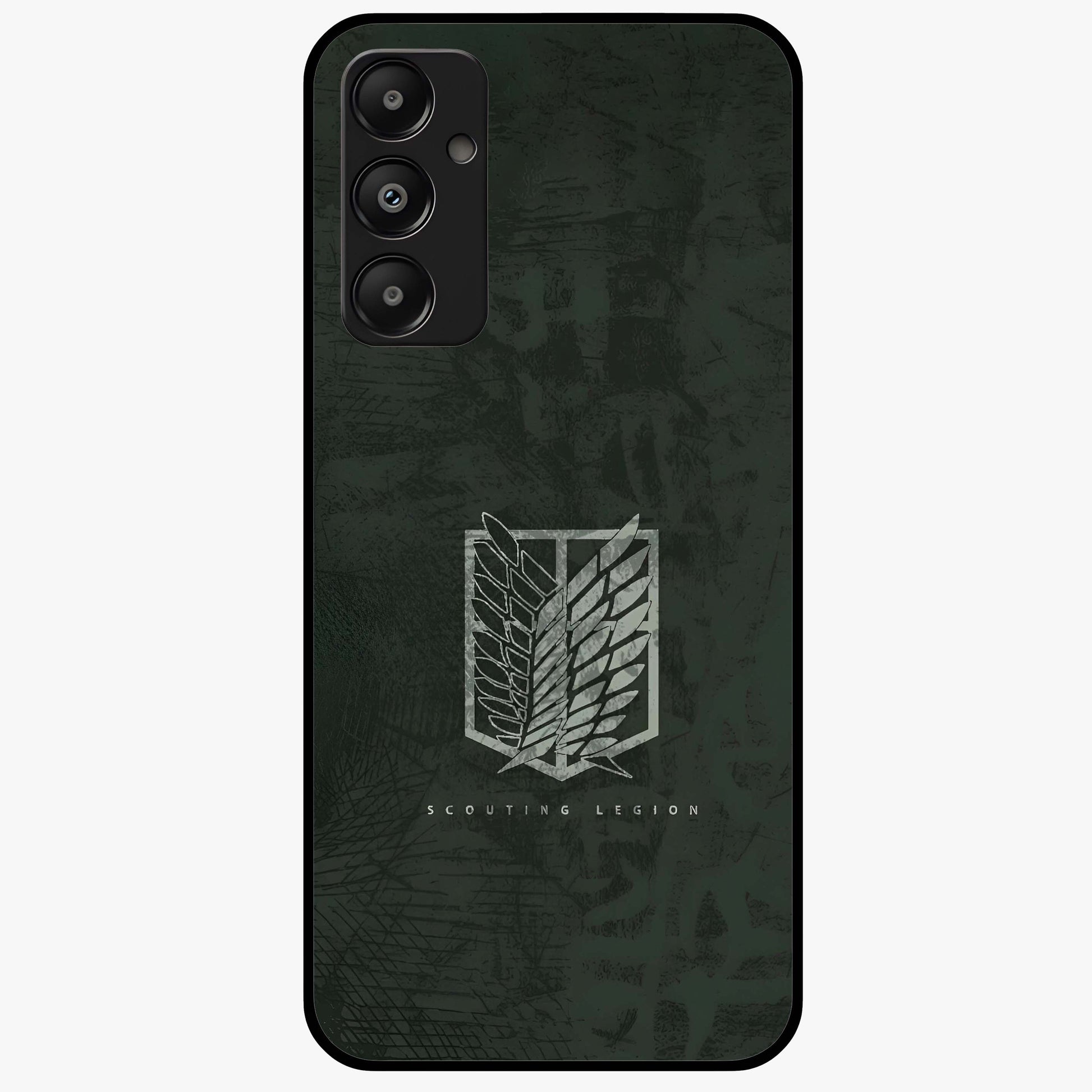 Wings Of Freedom Glass Case showing flat back view with symbolic wings artwork and glossy glass finish.