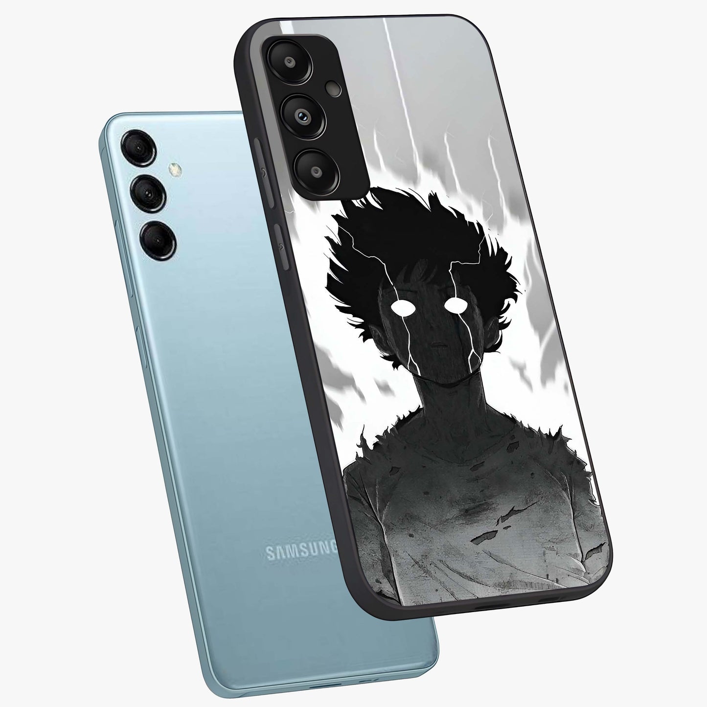 Awakened Inner Rage Glass Case displayed in angled mockup highlighting powerful graphic design and bold artistic theme.