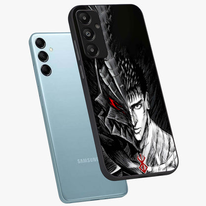 Berserker Blood Oath Glass Case displayed in angled mockup highlighting dark fantasy graphic design and powerful theme.