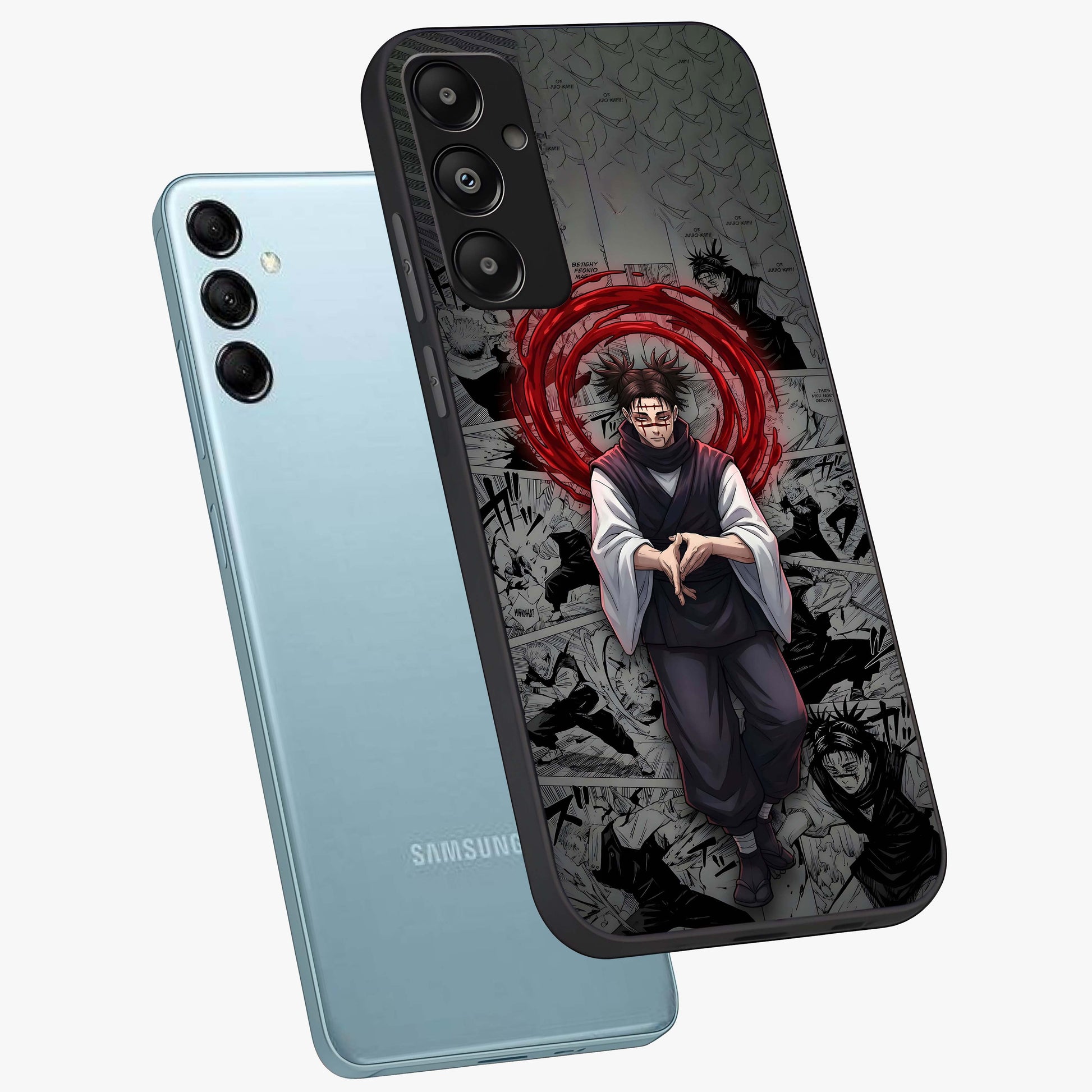Cursed Ritual Ascension Glass Case displayed in angled mockup highlighting mystical ritual illustration with supernatural aesthetic.