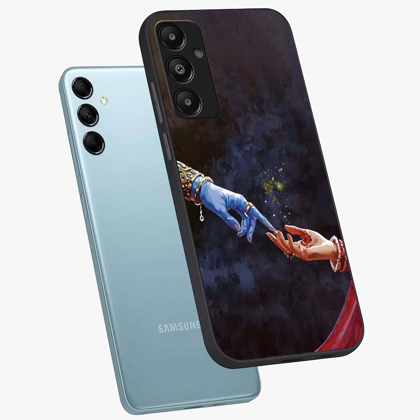 Divine Touch Eternal Glass Case displayed in angled mockup highlighting elegant divine inspired design with calm aesthetic style.