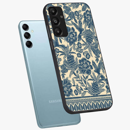 Heirloom Wild Bloom Glass Case displayed in angled mockup highlighting botanical bloom design with classic aesthetic style.