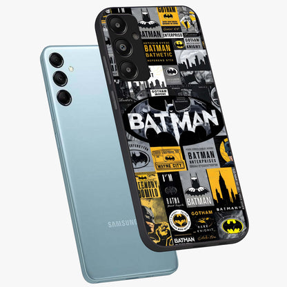 Knight Gotham Rise Glass Case displayed in angled mockup highlighting powerful knight silhouette design with dramatic aesthetic.