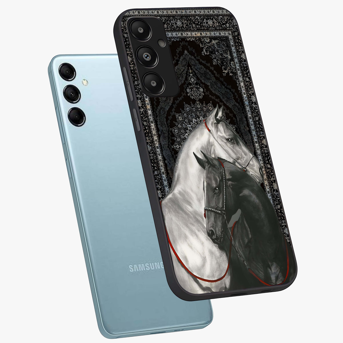 Majestic Ride Legacy Glass Case displayed in angled mockup highlighting sleek vehicle design with bold racing aesthetic.