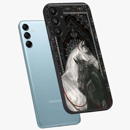 Majestic Ride Legacy Glass Case displayed in angled mockup highlighting sleek vehicle design with bold racing aesthetic.