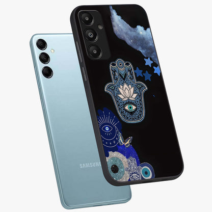 Mystic Hand Aura Glass Case displayed in angled mockup highlighting magical aura design with spiritual aesthetic style.