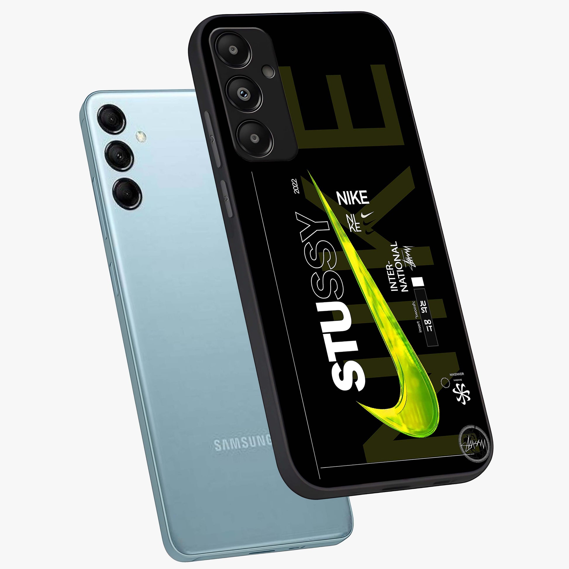 Neon Street Edition Glass Case displayed in angled mockup highlighting vibrant urban design with bold street aesthetic.