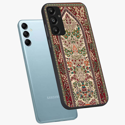 Persian Inspired Glass Case displayed in angled mockup highlighting intricate traditional design with elegant cultural aesthetic.