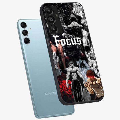 Relentless Power Focus Glass Case displayed in angled mockup highlighting bold statement design with modern aesthetic style.