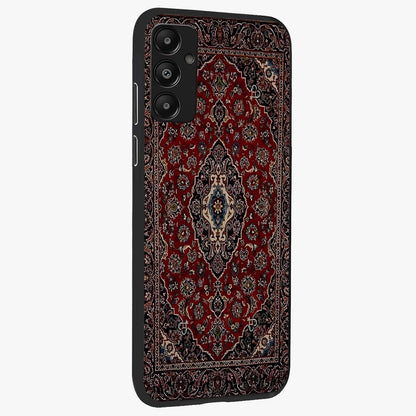 Heritage Carpet Royale Glass Case upright view showcasing detailed ornamental artwork with luxurious traditional theme.