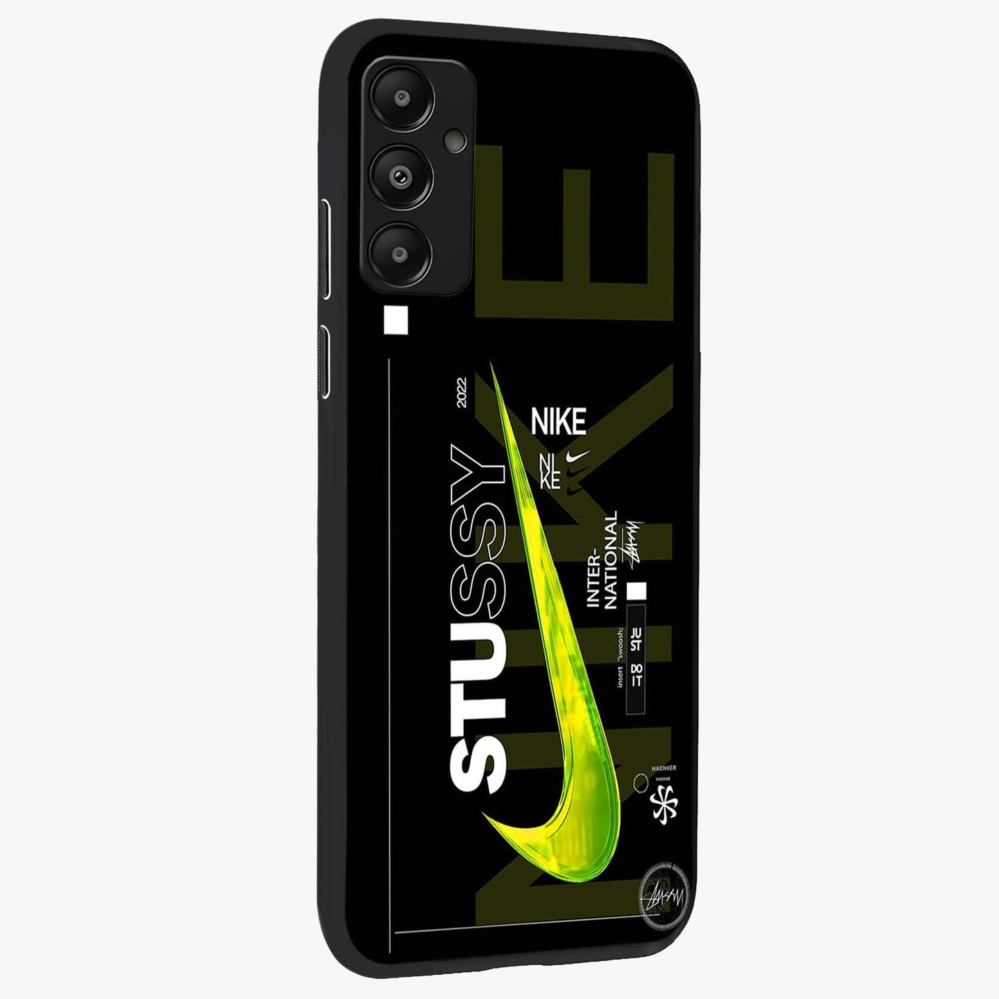 Neon Street Edition Glass Case upright view showcasing colorful neon artwork with modern street culture theme.