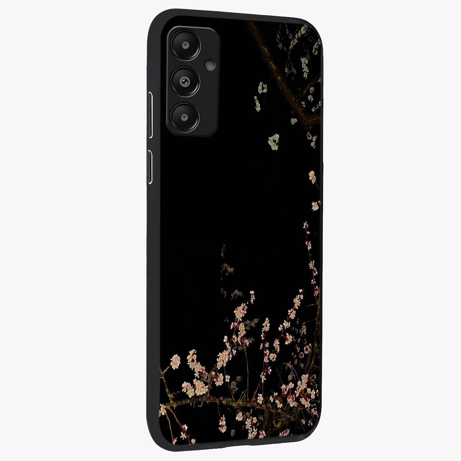 Petal Moon Light With Custom Name Glass Case upright view showcasing elegant floral moon artwork with personalized aesthetic.
