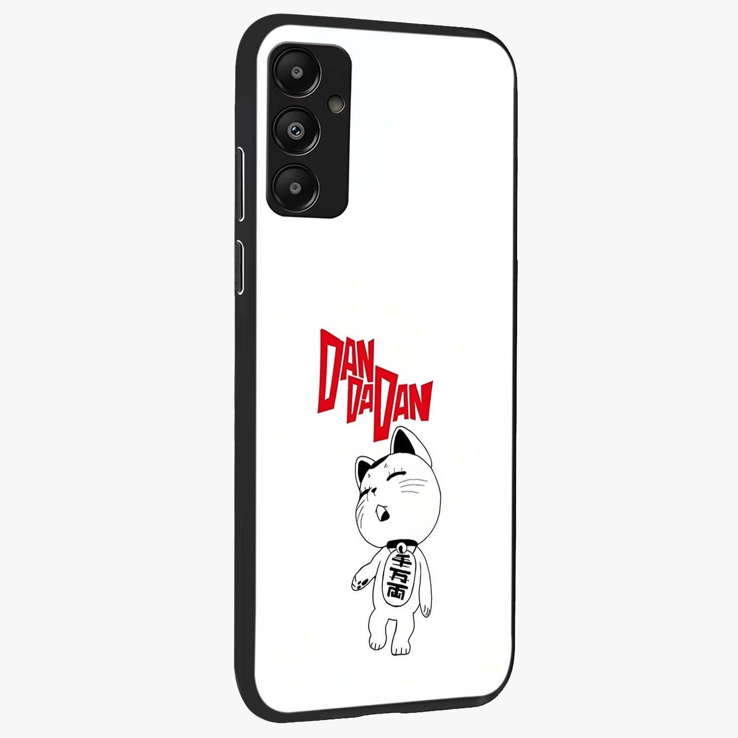 Playful Spirit Charm Glass Case upright view showcasing vibrant charm artwork with fun artistic theme.