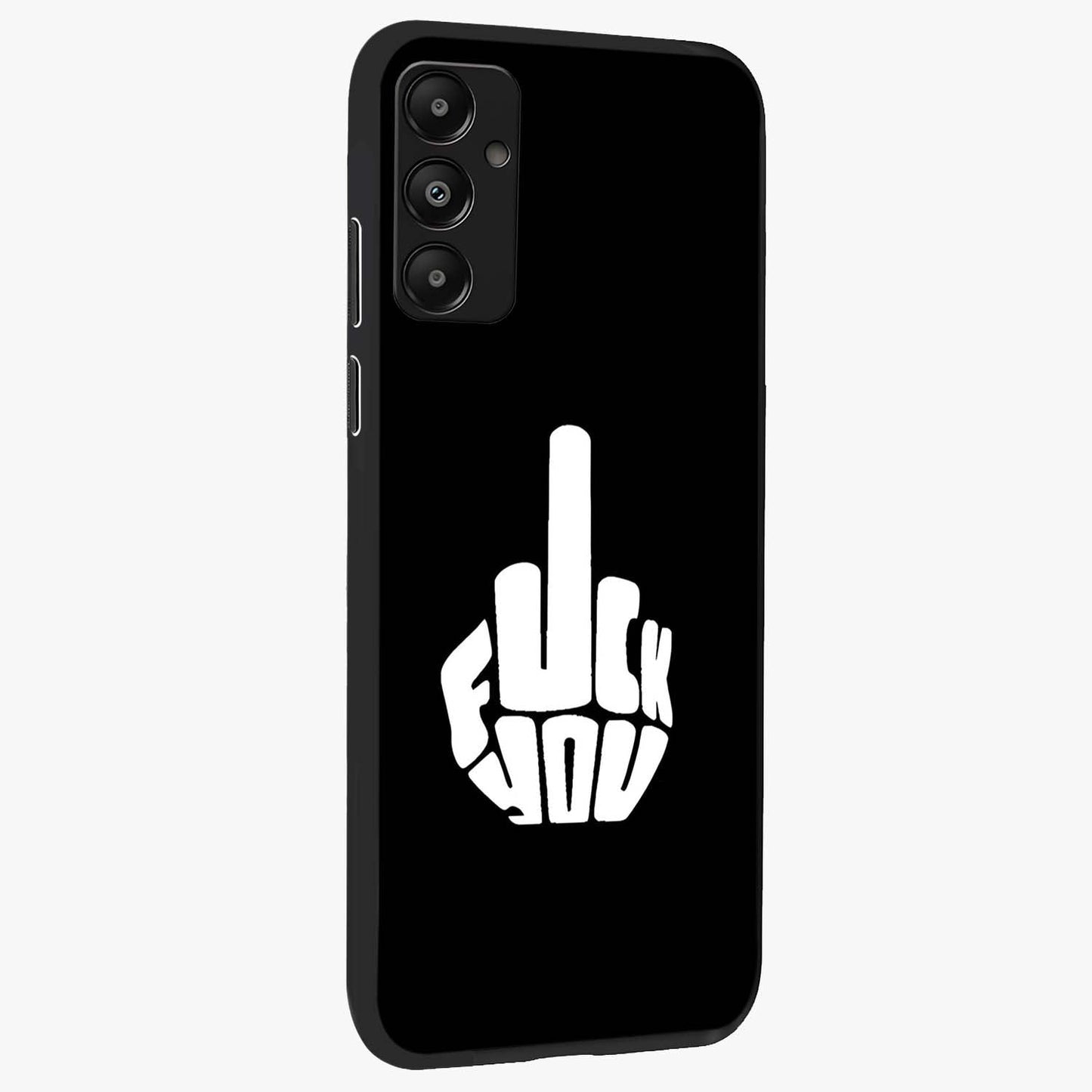 Rebel Mode On Glass Case upright view showcasing striking statement artwork with bold rebellious theme.