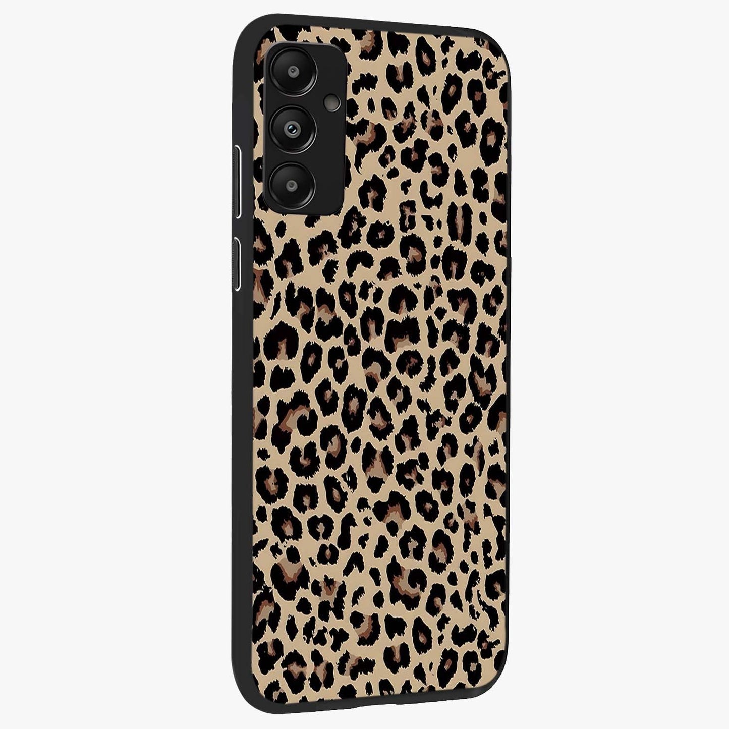 Savage Chic Pattern Glass Case upright view showcasing trendy decorative artwork with edgy fashion theme.