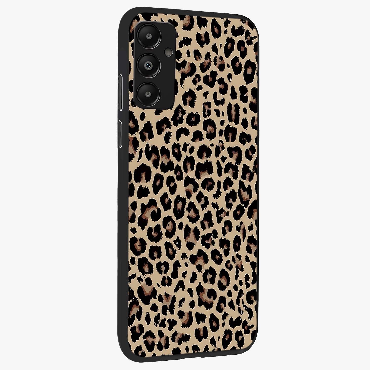 Savage Chic Pattern Glass Case upright view showcasing trendy decorative artwork with edgy fashion theme.