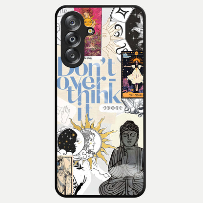 Ethereal Thoughts Glass Case showing flat back view with dreamy artistic artwork and glossy glass finish.