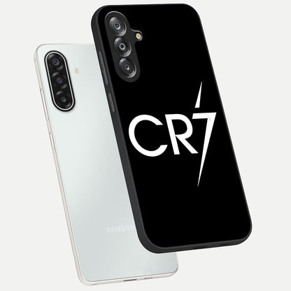 Cr7 Elite Strike Glass Case displayed in angled mockup highlighting powerful sports graphic with bold athletic theme.