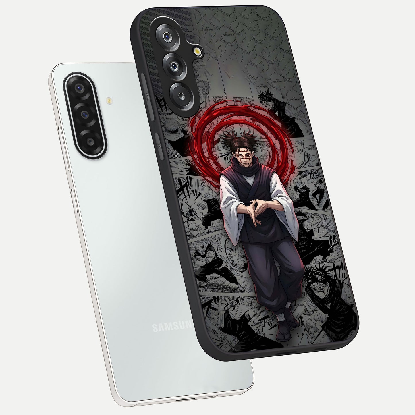 Cursed Ritual Ascension Glass Case displayed in angled mockup highlighting mystical ritual illustration with supernatural aesthetic.