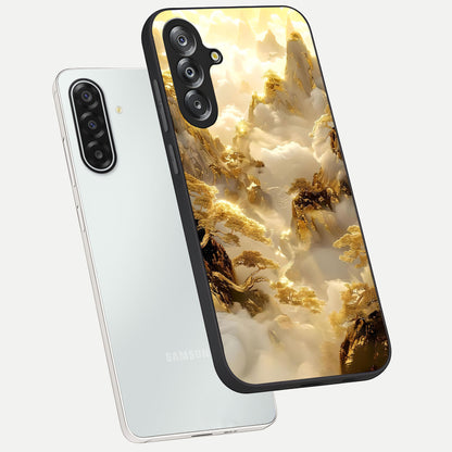 Gates Of Illumination Glass Case displayed in angled mockup highlighting radiant portal inspired design with fantasy aesthetic.