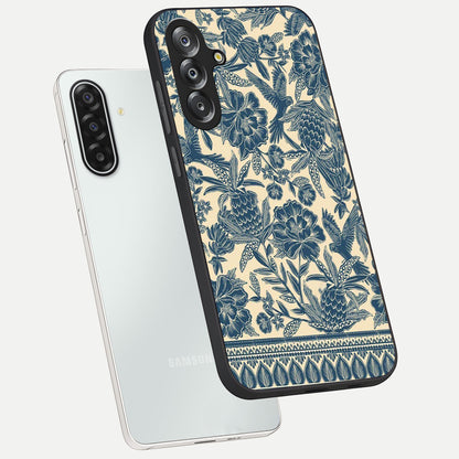 Heirloom Wild Bloom Glass Case displayed in angled mockup highlighting botanical bloom design with classic aesthetic style.