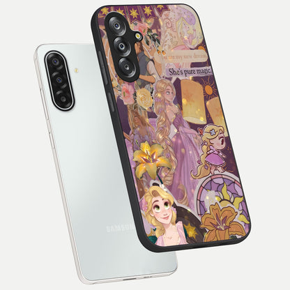 Magical Tangled Dream Glass Case displayed in angled mockup highlighting whimsical fantasy design with magical aesthetic.