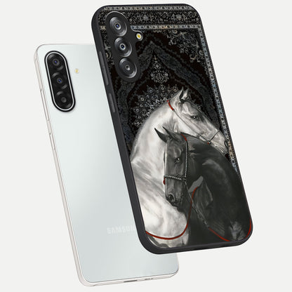 Majestic Ride Legacy Glass Case displayed in angled mockup highlighting sleek vehicle design with bold racing aesthetic.