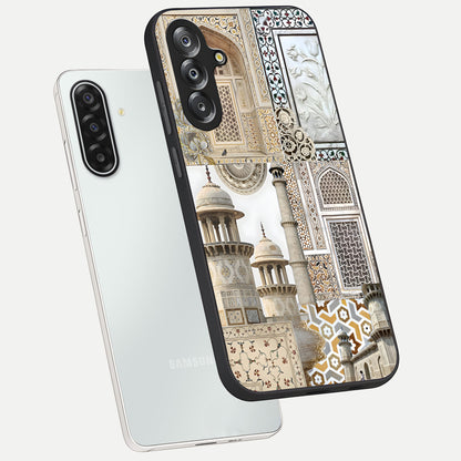 Mughal Marble Legacy Glass Case displayed in angled mockup highlighting elegant heritage marble artwork with royal aesthetic.