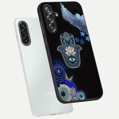Mystic Hand Aura Glass Case displayed in angled mockup highlighting magical aura design with spiritual aesthetic style.