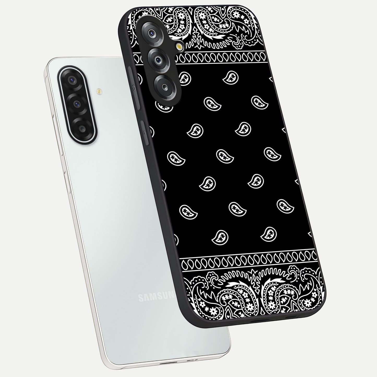 Retro Rebel Threads Glass Case displayed in angled mockup highlighting retro inspired graphic design with rebellious aesthetic.