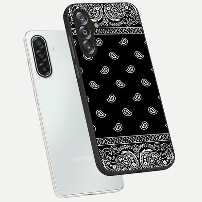 Retro Rebel Threads Glass Case displayed in angled mockup highlighting retro inspired graphic design with rebellious aesthetic.