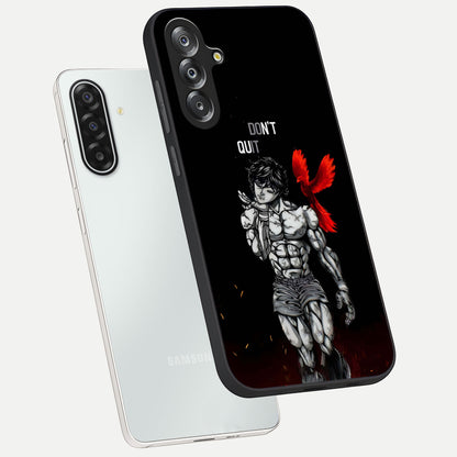 Rise Beyond Limits Glass Case displayed in angled mockup highlighting inspiring message design with modern aesthetic style.