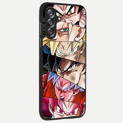 Anime Character Glass Case upright view showcasing expressive anime artwork with bold graphic style.