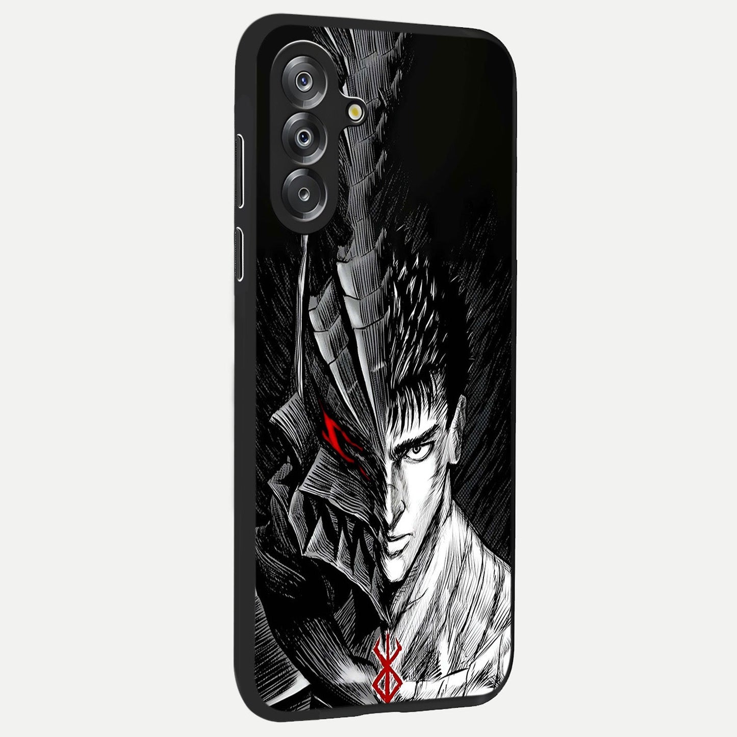 Berserker Blood Oath Glass Case upright view showcasing intense warrior aesthetic with dramatic artistic style.